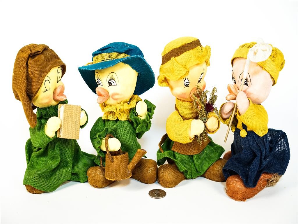 Duck Grn/Blu/Yel Clothes Asst*4