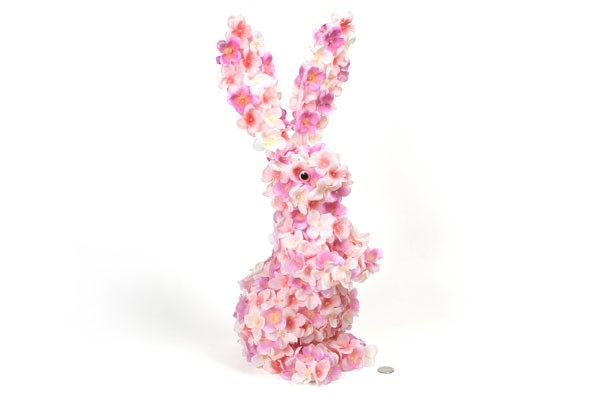 Rabbit Pink Flower Body 2/Set 20"
