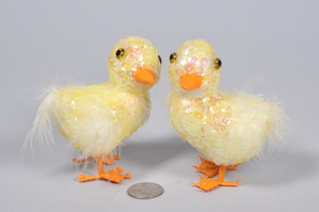 Duck Yellow Sequin 4"