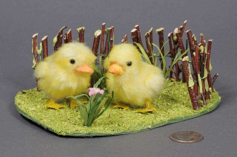 Duck Yellow Fur 2 on Grass 2"