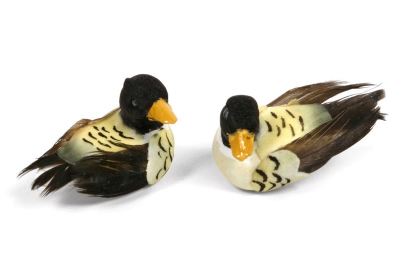 Duck Mallard Blk/Yel Mini 1"