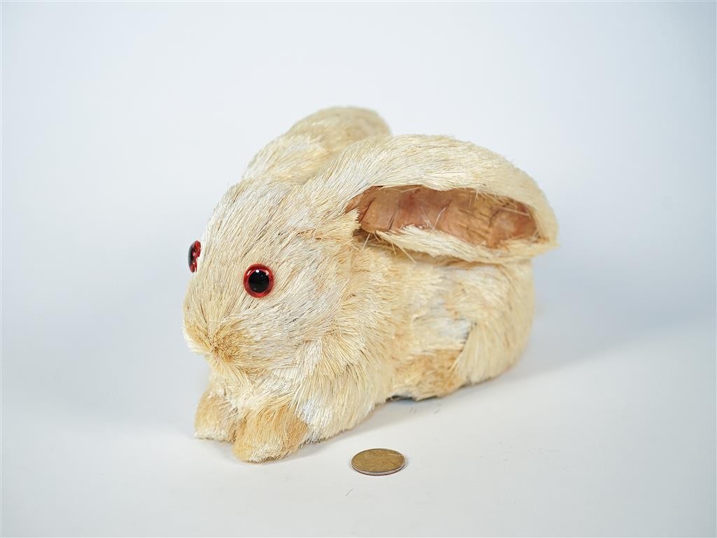 Rabbit White Jute Sitting