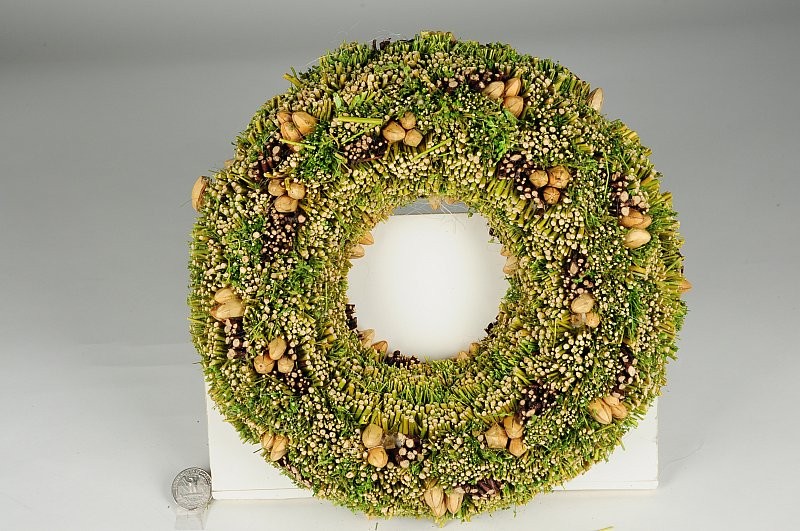 Wreath Green Twig w/Pod 10.75"