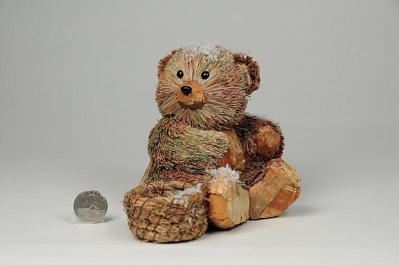 Bear Brn/Grn Grass w/Snow/Basket 5.5"