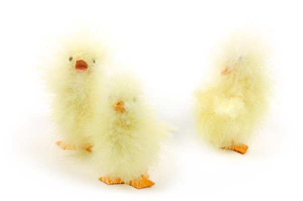 Duck Fuzzy Lt. Yellow Asst*3 4"