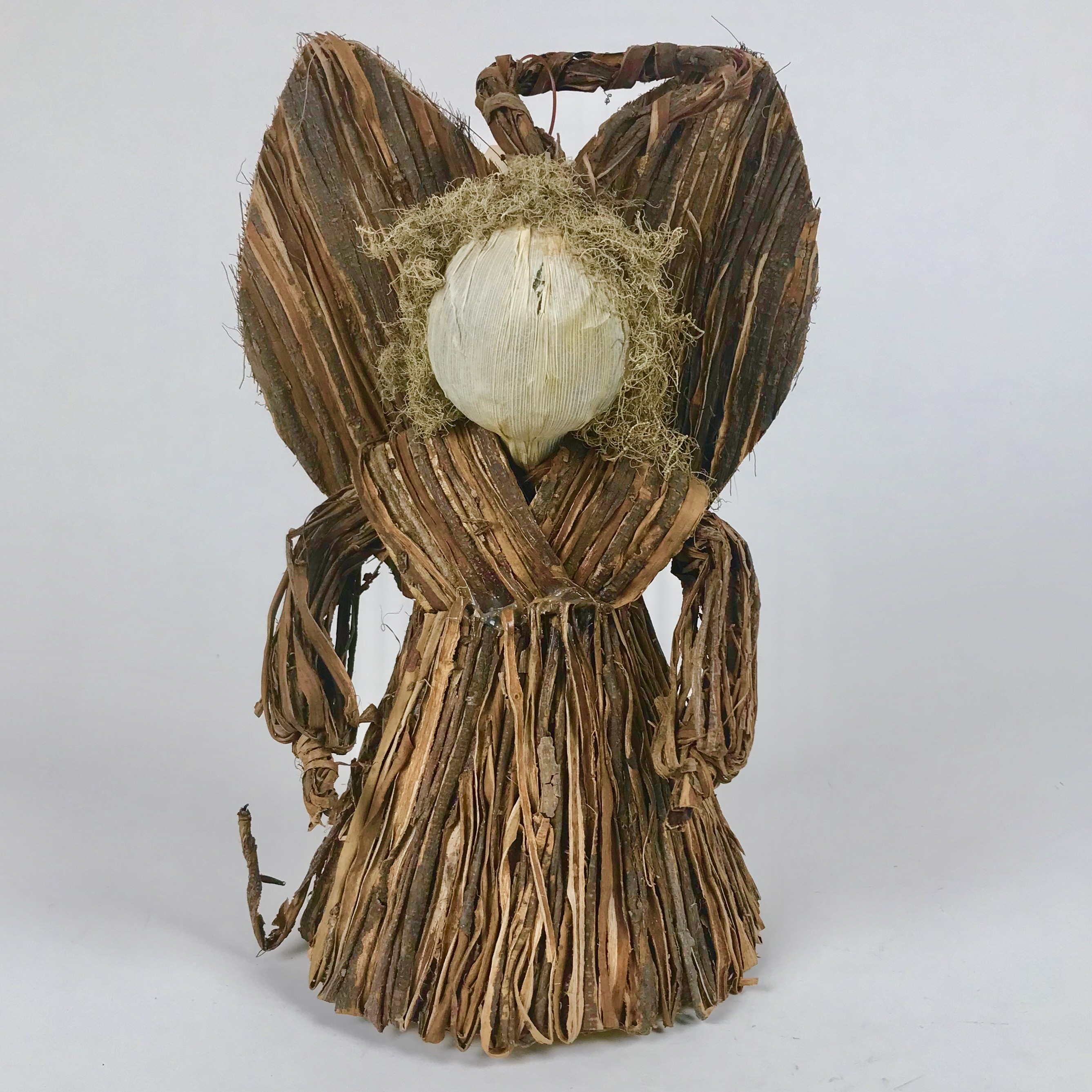 Angel Brn Straw 8"