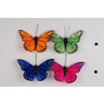 Butterfly Asst w/Clip 3.9"