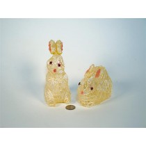 Rabbit Nat. Woven Asst*2