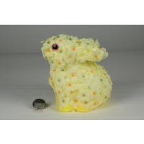 Rabbit Yellow Flower Sitting 7"