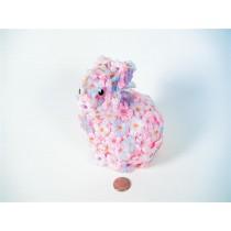 Rabbit Pnk/Wht/Lte Blu Flower Body Sitting