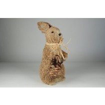 Rabbit Rope w/Basket Standing 15"