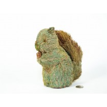 Squirrel Green/Brown Grass Stanidng 8"