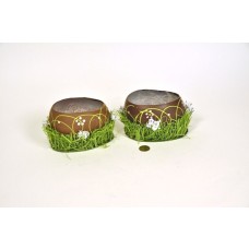 Egg Shell Chocolate Container Asst*2 5"