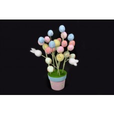 Egg Pot w/Egg Stems 15"