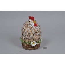 Hen Standup in Basket 8"