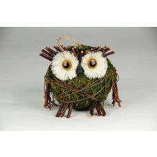 Owl Green Moss & Twig 4"