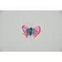 Butterfly Pnk/Blu/Brn/1.5"