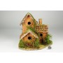 House Nat. Cone Chip Roof, 3 Attached 10"x9''H