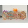 Egg Shell Woven Bead Asst*3 3"