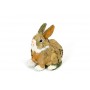 Rabbit Lte Brown Leaf/Grass Sitting 6"