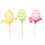 Egg Pick Painted w/Sequin Asst*3 3"