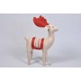 Deer Lte Brn/Red Stuffed Cloth Standing 12.5"