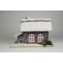House Snow Nat. Cone Chip Roof w/2 Windows 13"x8"x9"H