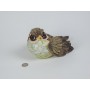 Bird Lite Grn Birch Bark 10"