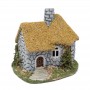 House Yel Straw Roof/Stone Wall 7.5x5x6"