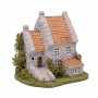 House Shingle Roof/Stone Wall 7x6.5x7"